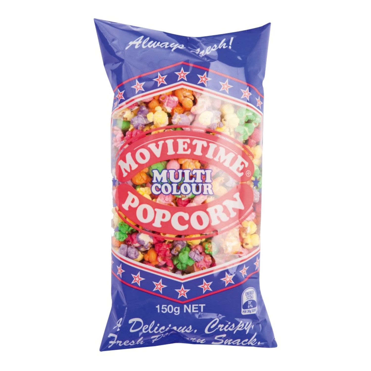 Movietime Popcorn Bag Multi Coloured, 150 Gram