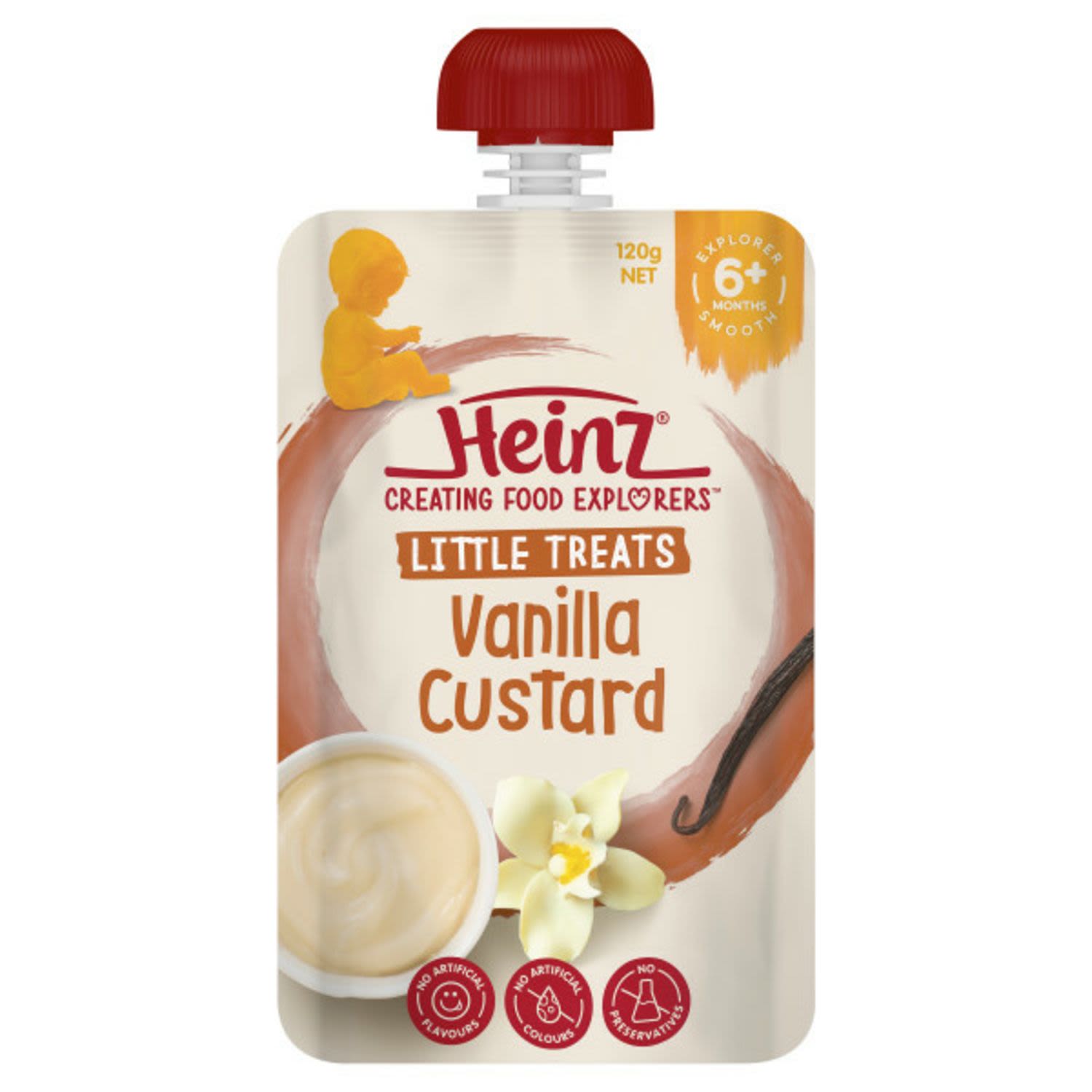 Heinz Smooth Simply Vanilla Custard, 120 Gram