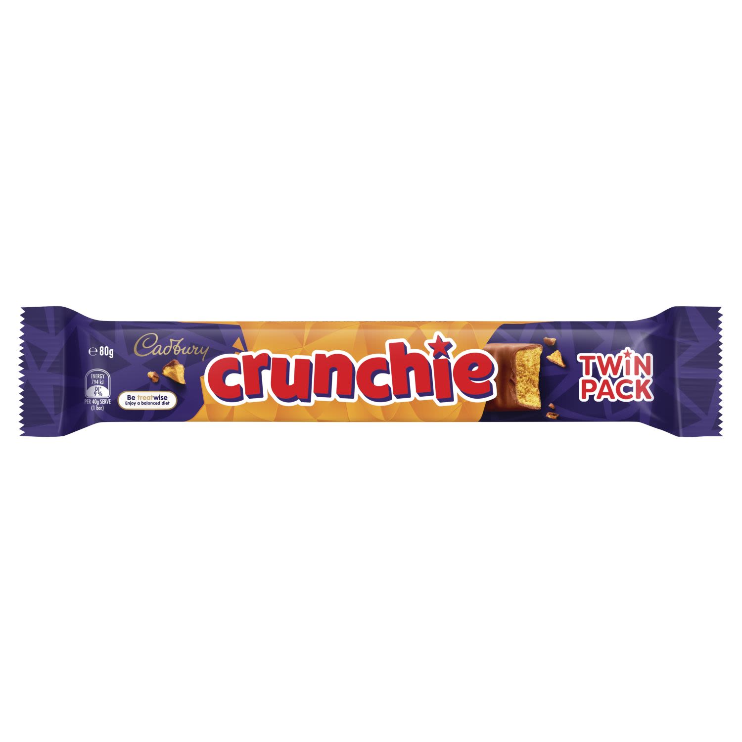 Cadbury Crunchie Chocolate Bar King Size, 80 Gram