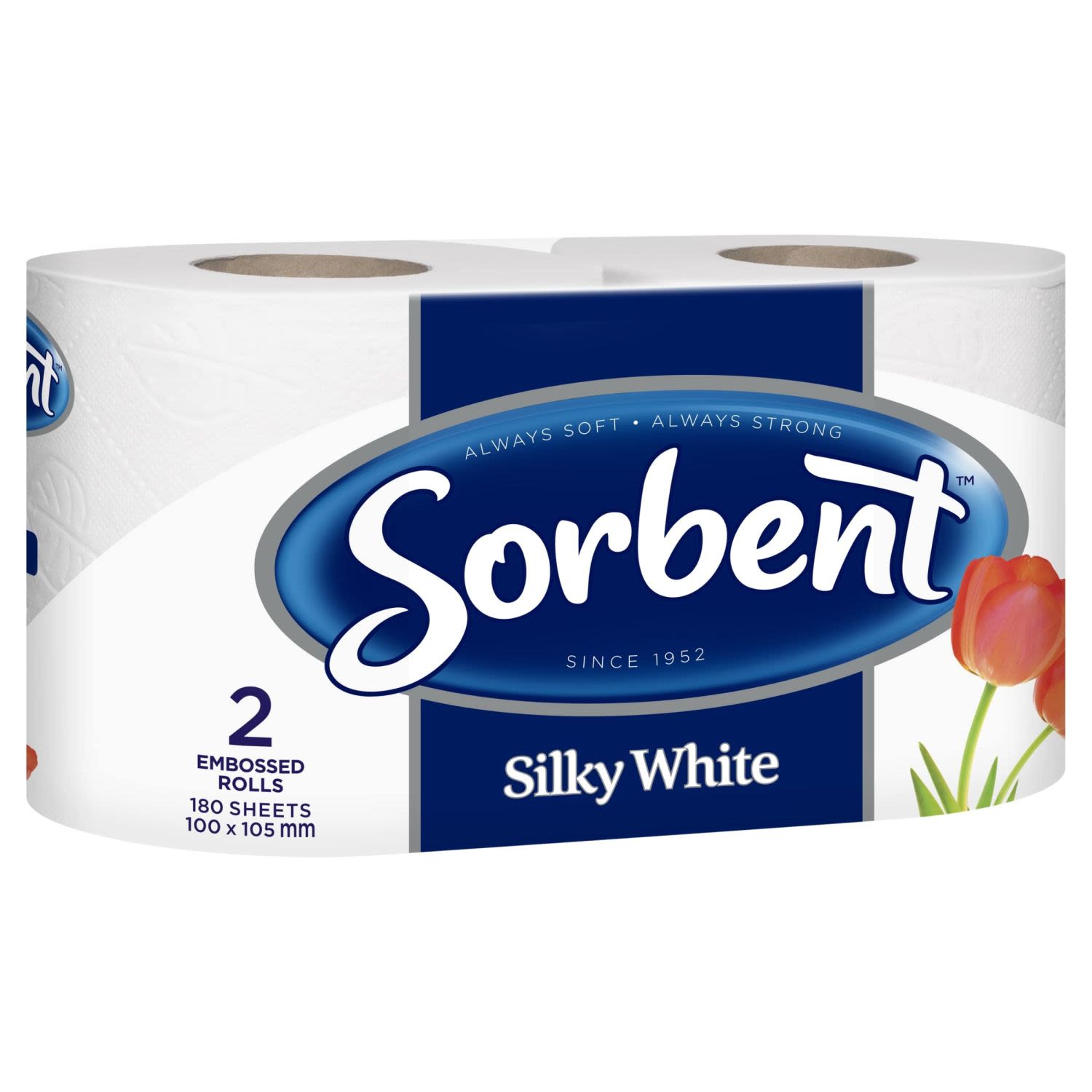 Silky White Toilet Tissue, 2 Each