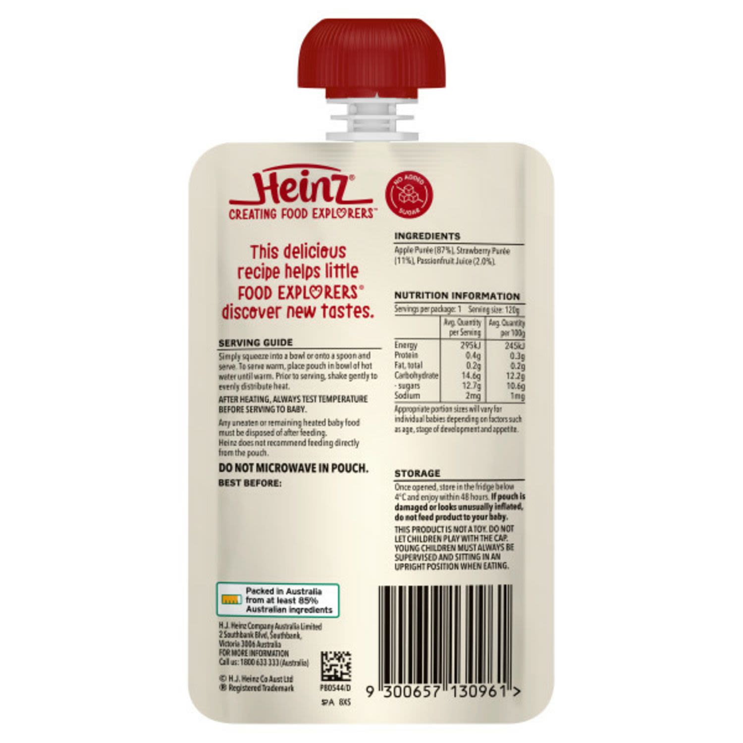 Heinz outlet fruit pouches