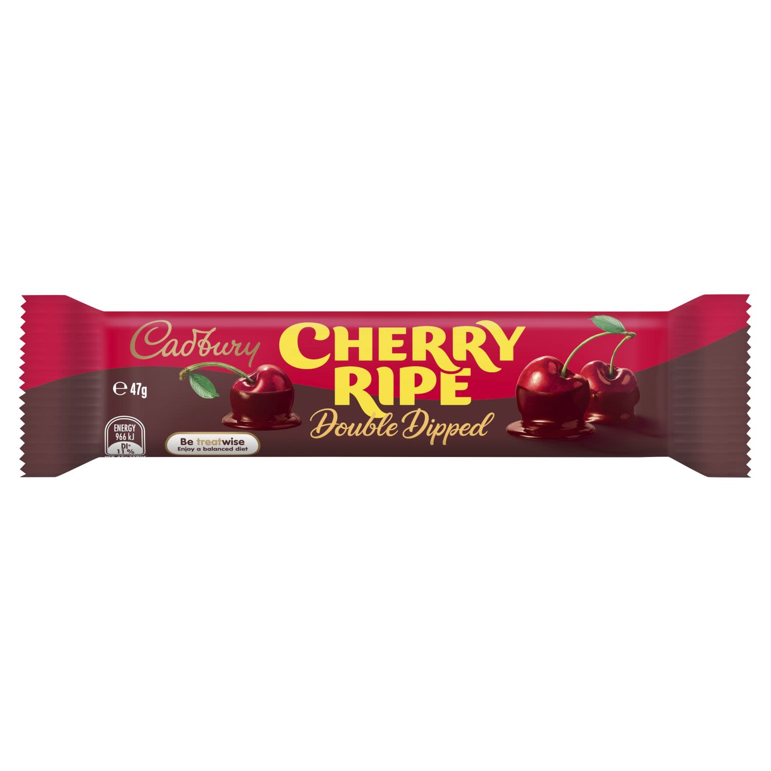 Cadbury Cherry Ripe Double Dipped Chocolate Bar, 47 Gram