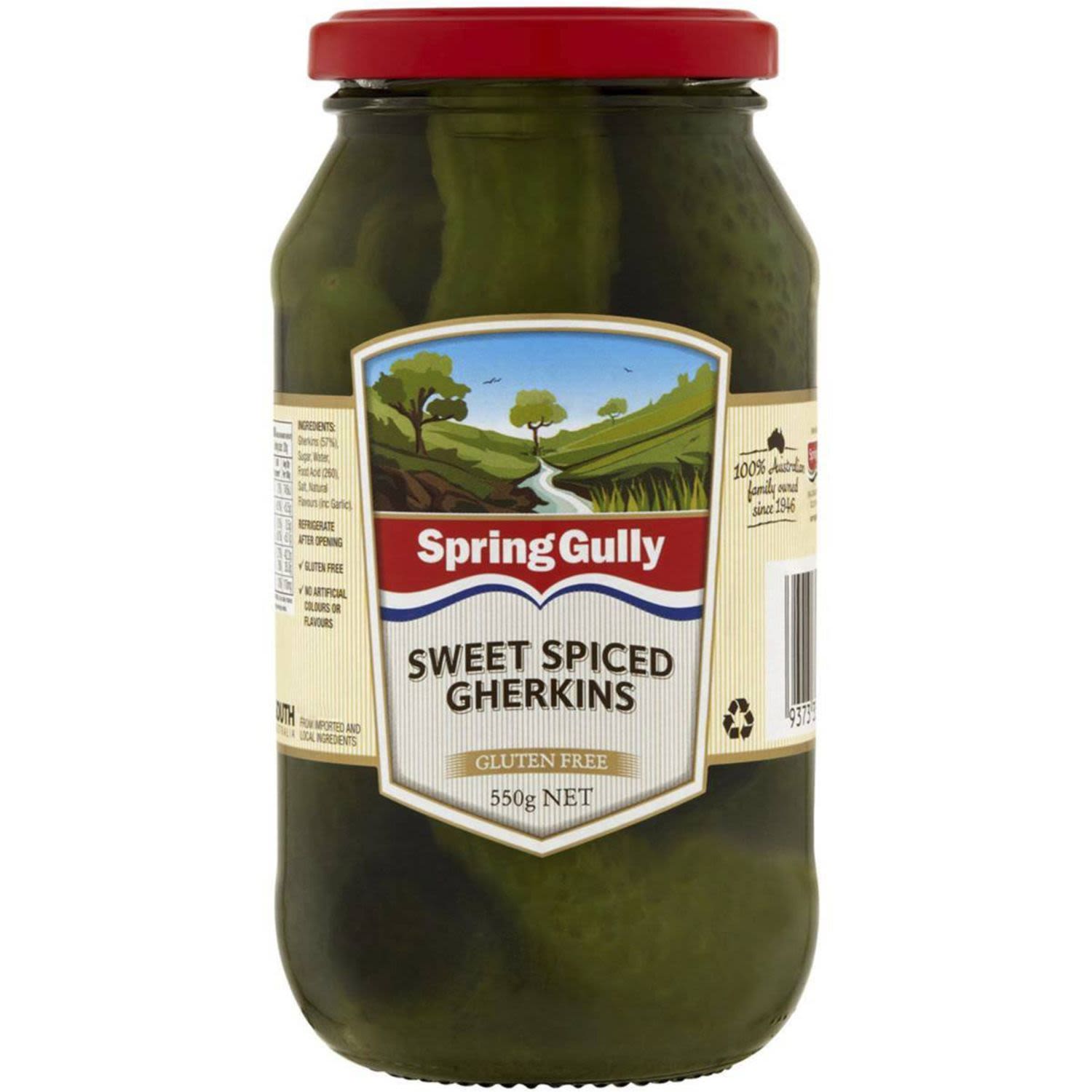 Spring Gully Gherkins Sweet Spiced