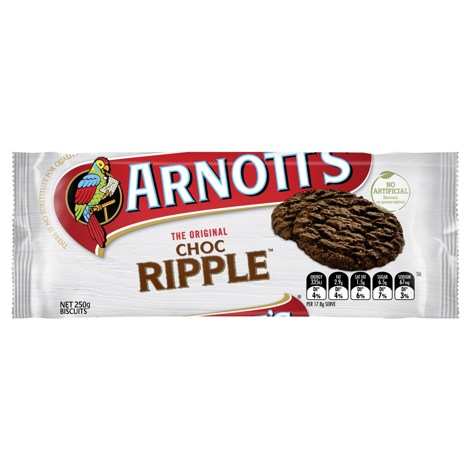 Arnott's Chocolate Ripple, 250 Gram