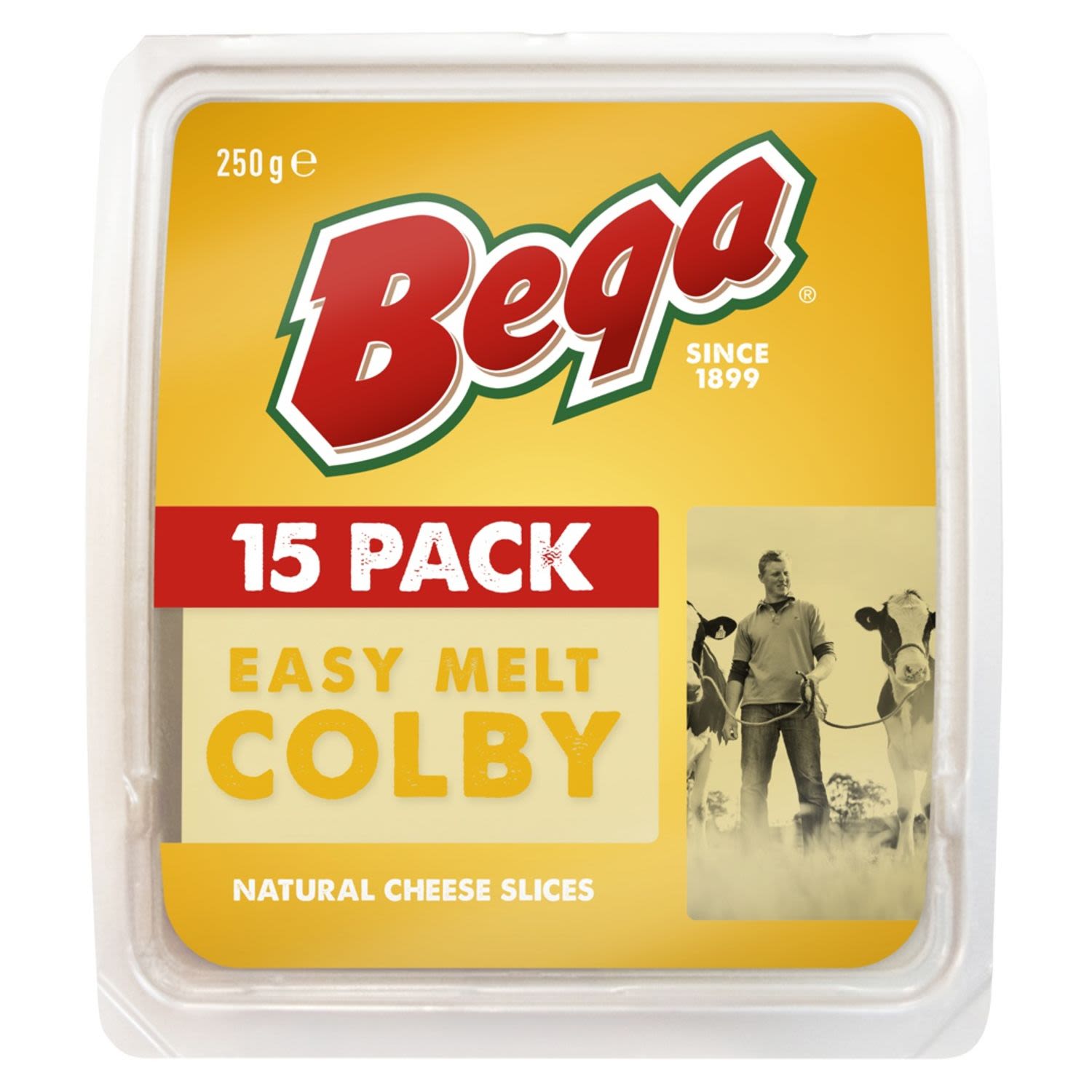 Bega Easy Melt Colby Natural Cheese Slices, 15 Each