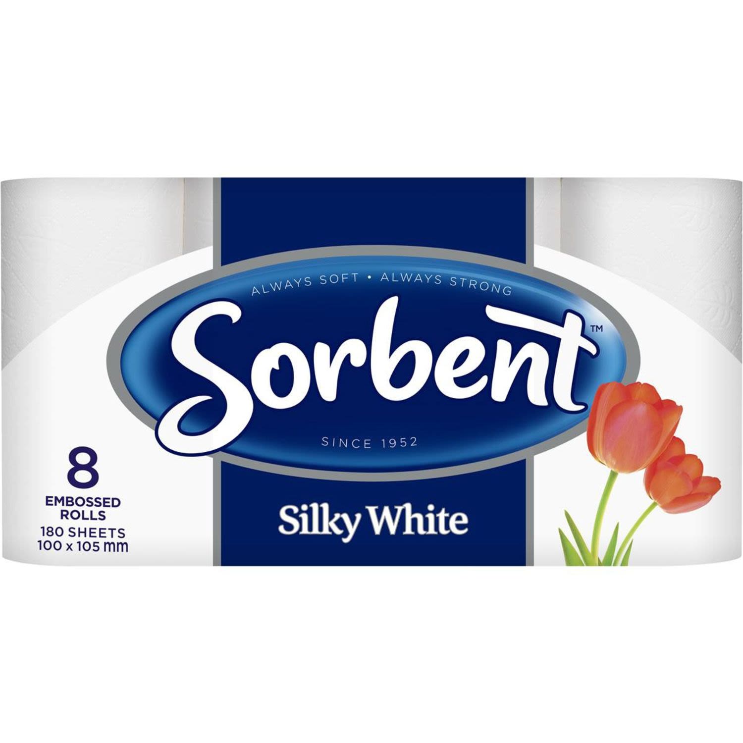 Sorbent Extra Thick White Toilet Tissue, 8 Each