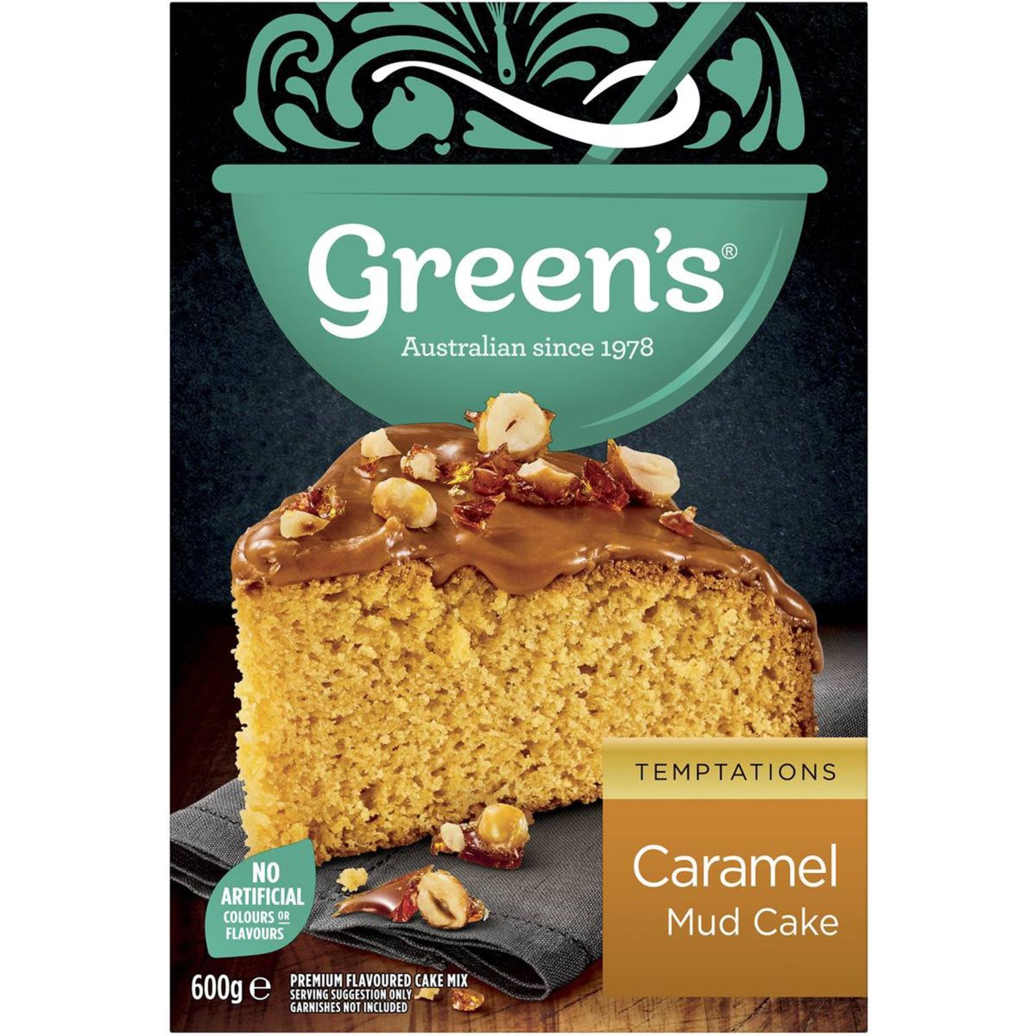 Green's Caramel Mud Cake Mix, 600 Gram