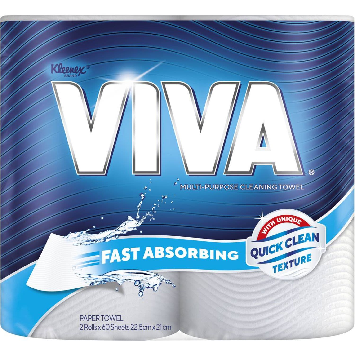 Viva Paper Towel White, 2 Each