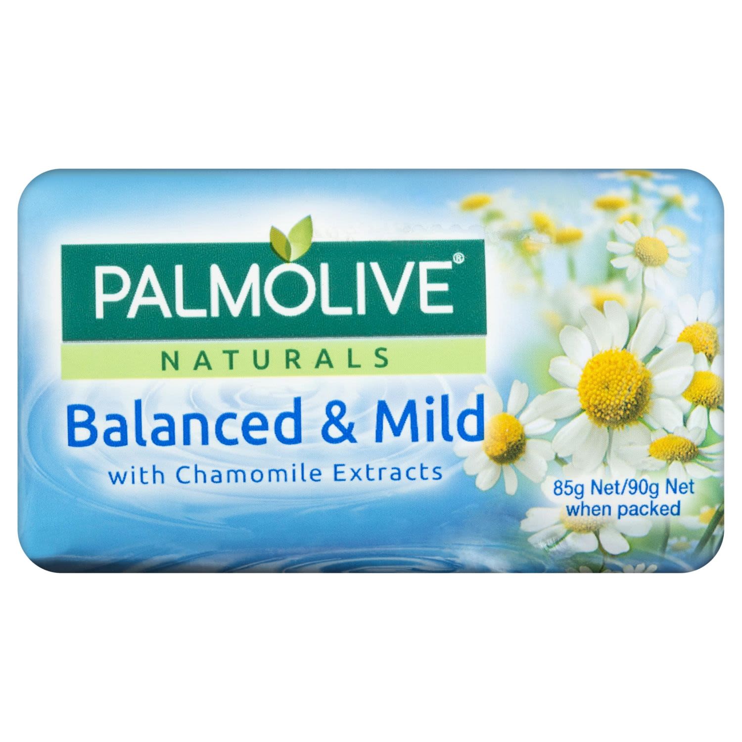 Palmolive Naturals Bar Soap Balanced & Mild Chamomile Extracts, 4 Each