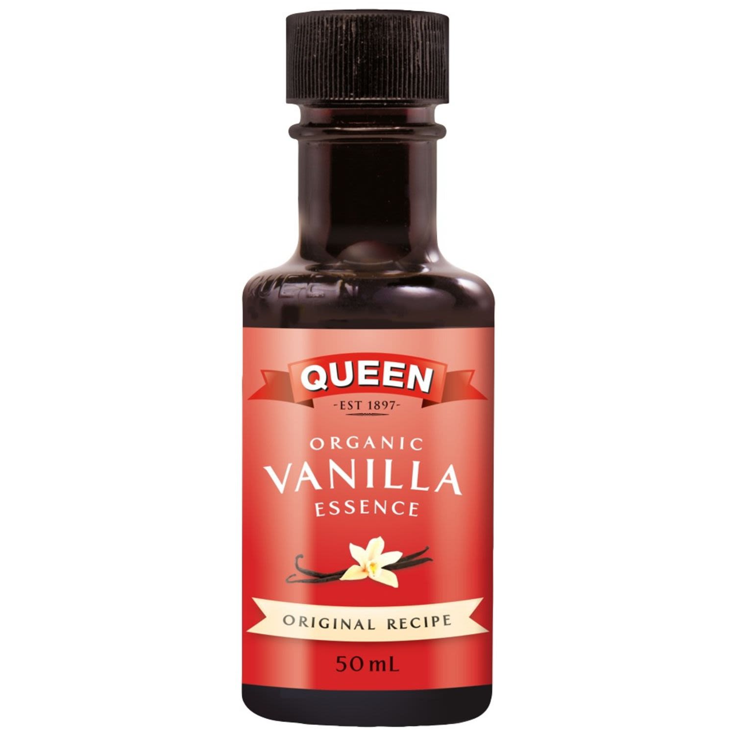 Queen Organic Vanilla Essence, 50 Millilitre