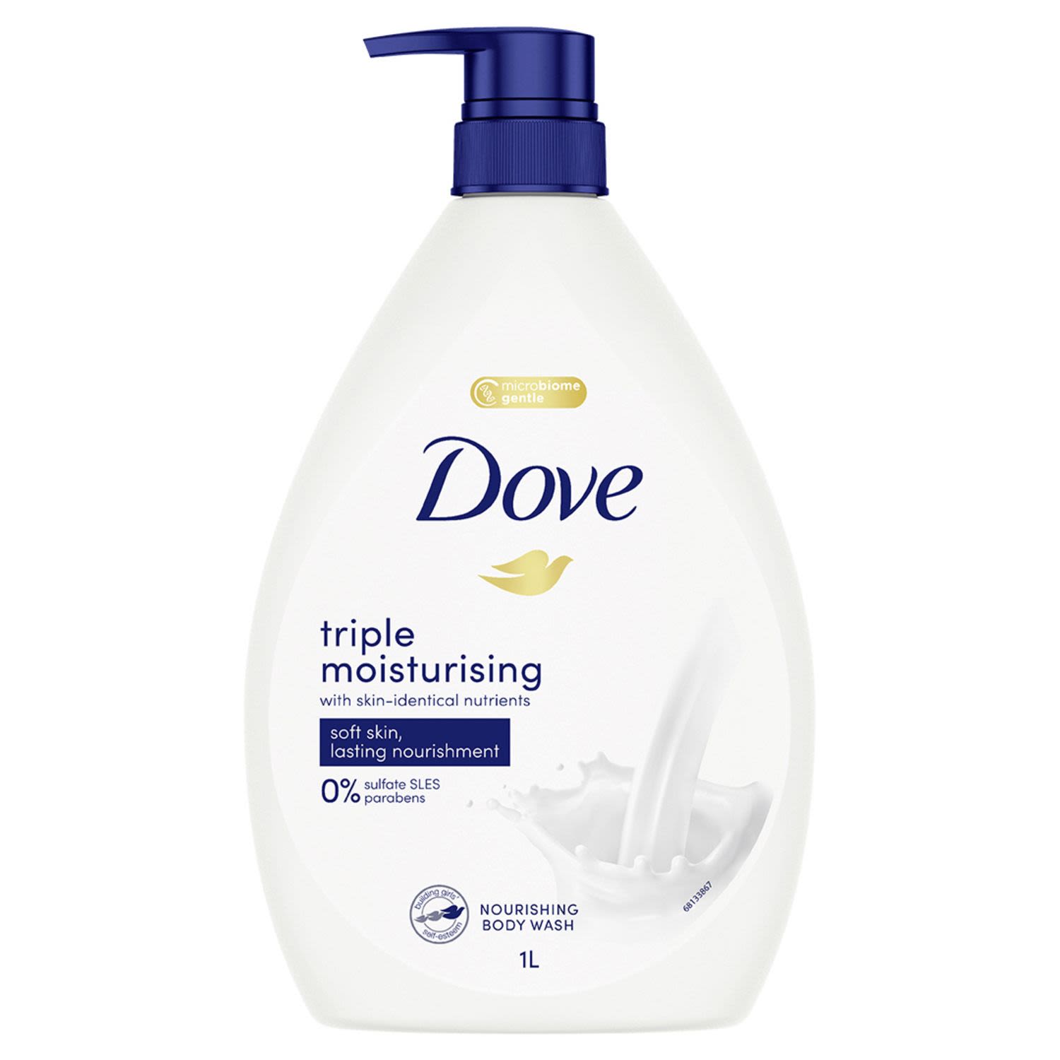 Dove Body Wash Triple Moisturising, 1 Litre
