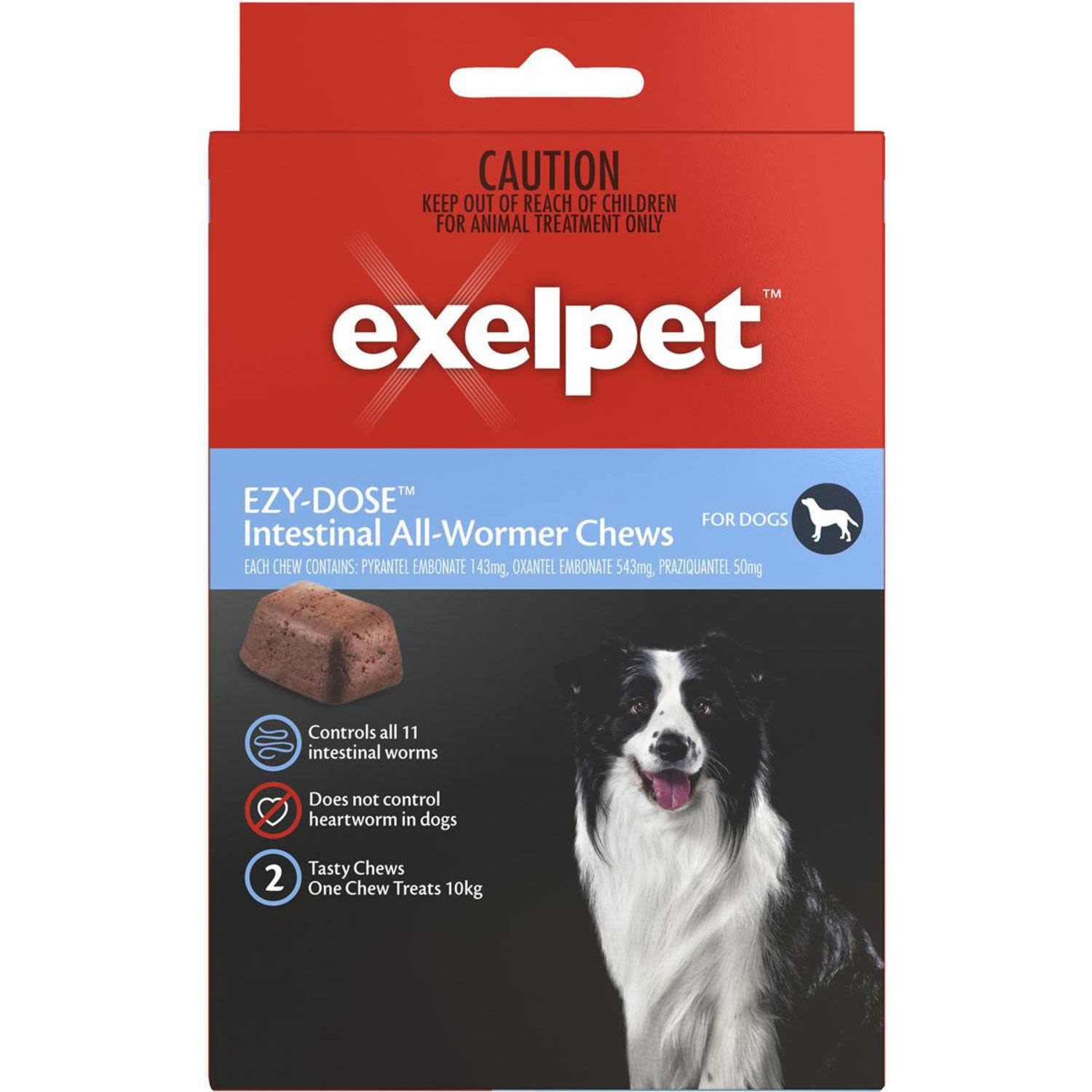 Exelpet monthly flea intestinal and top heartworm treatment