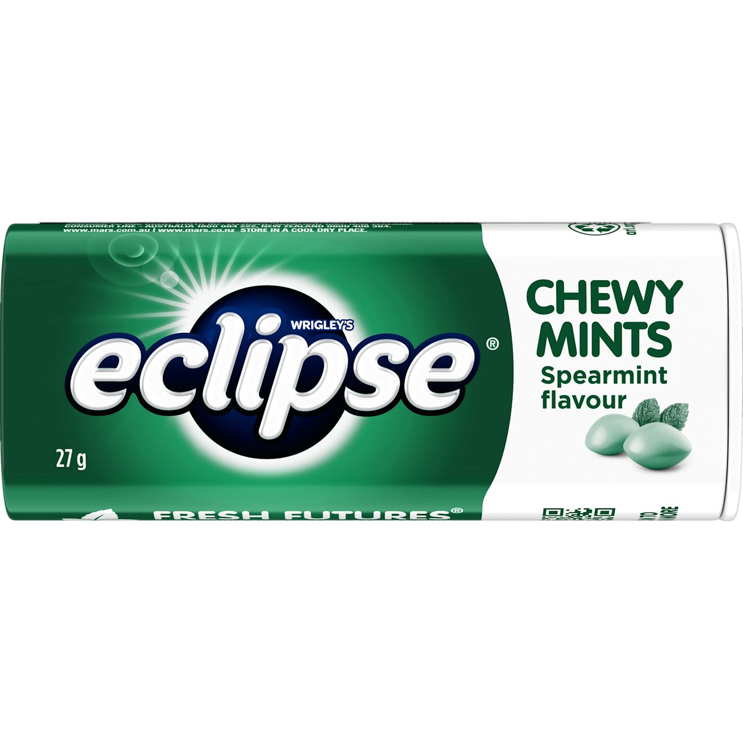Eclipse Chewy Mints Spearmint Tin Spearmint