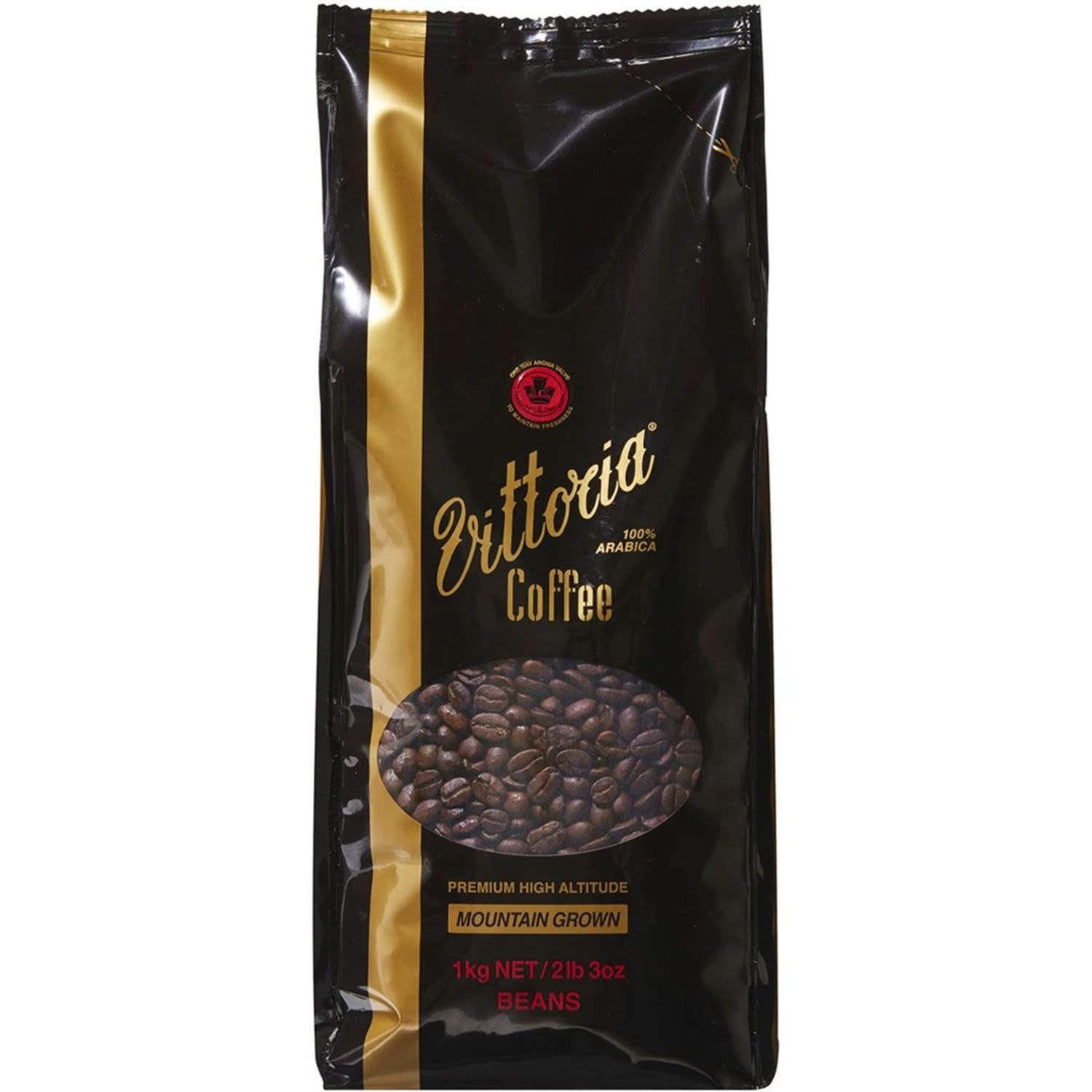 Vittoria Coffee Bean Mountain Grown, 1 Kilogram