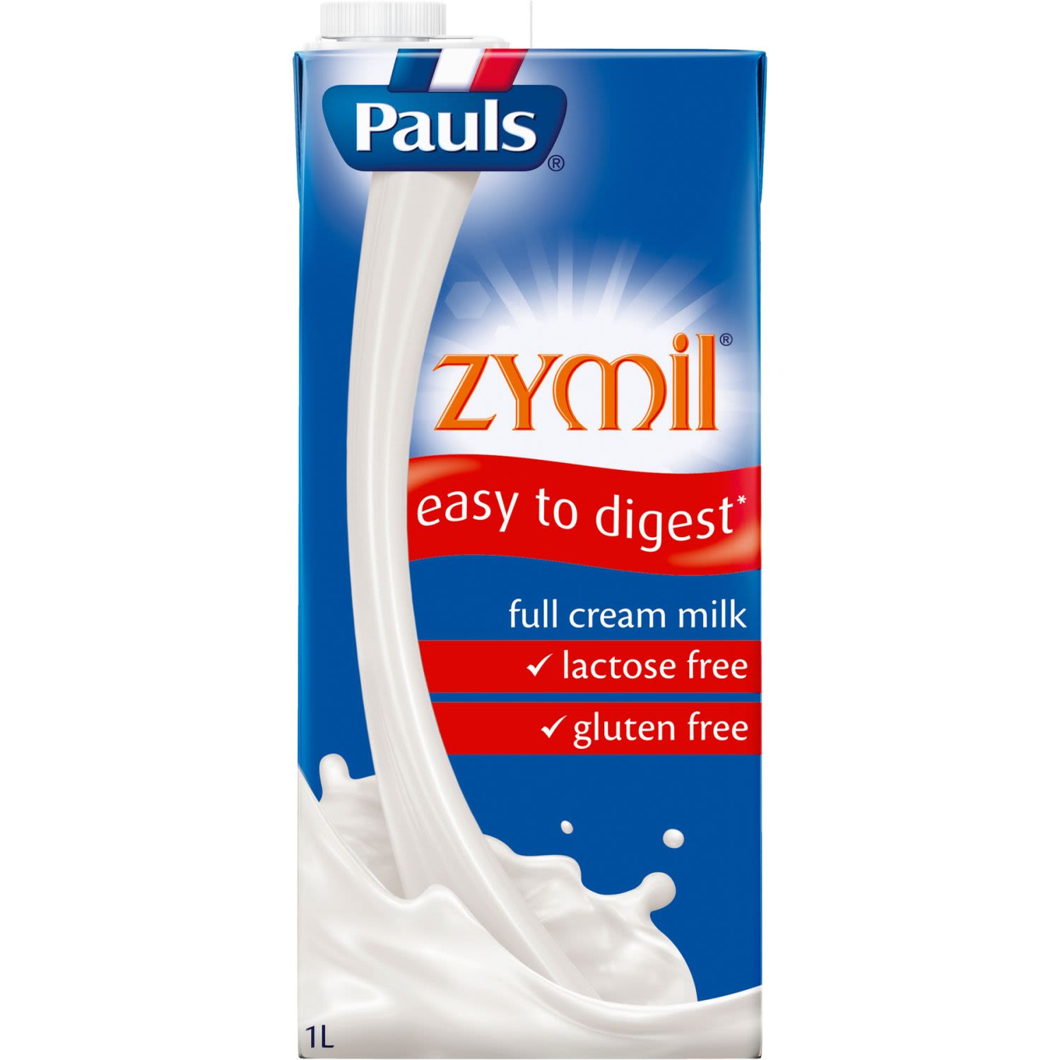 Pauls Zymil Full Cream Longlife Milk, 1 Litre