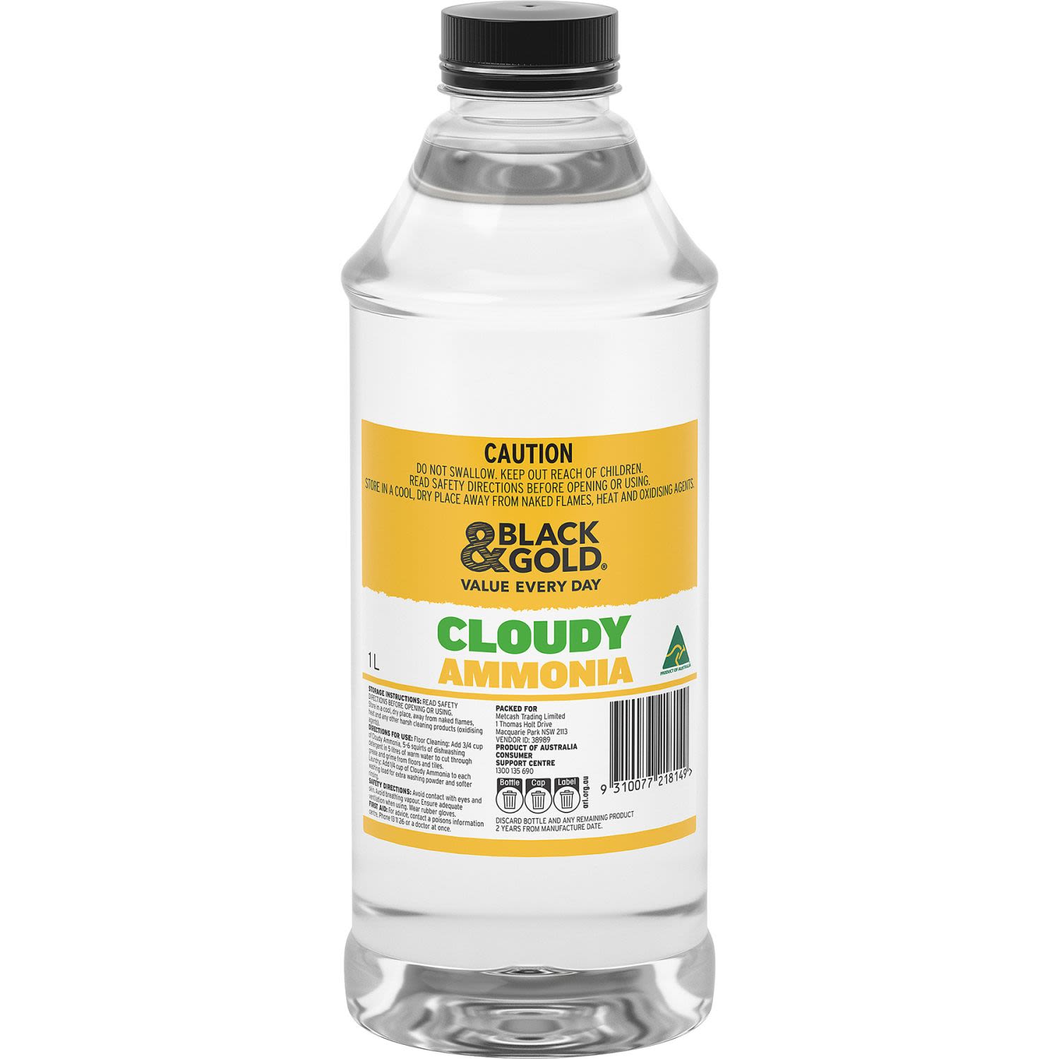 Cloudy ammonia top
