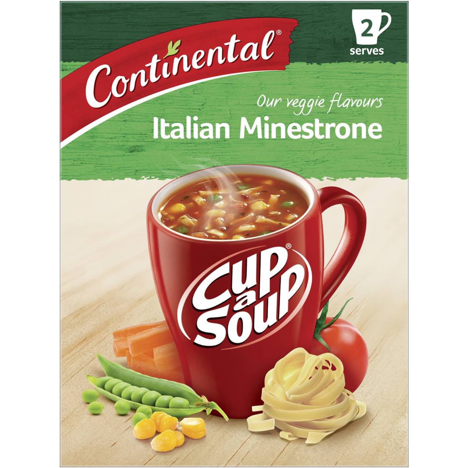 Continental Cup A Soup Italian Minestrone, 2 Each