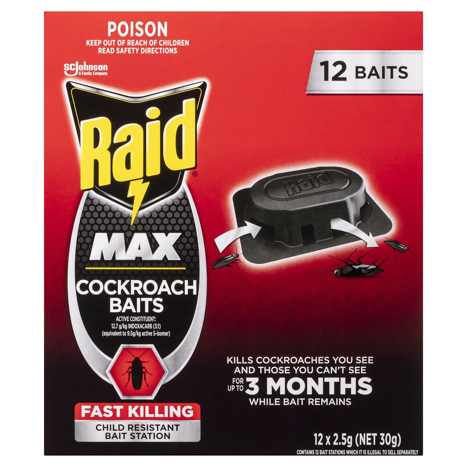 Raid Max Cockroach Baits