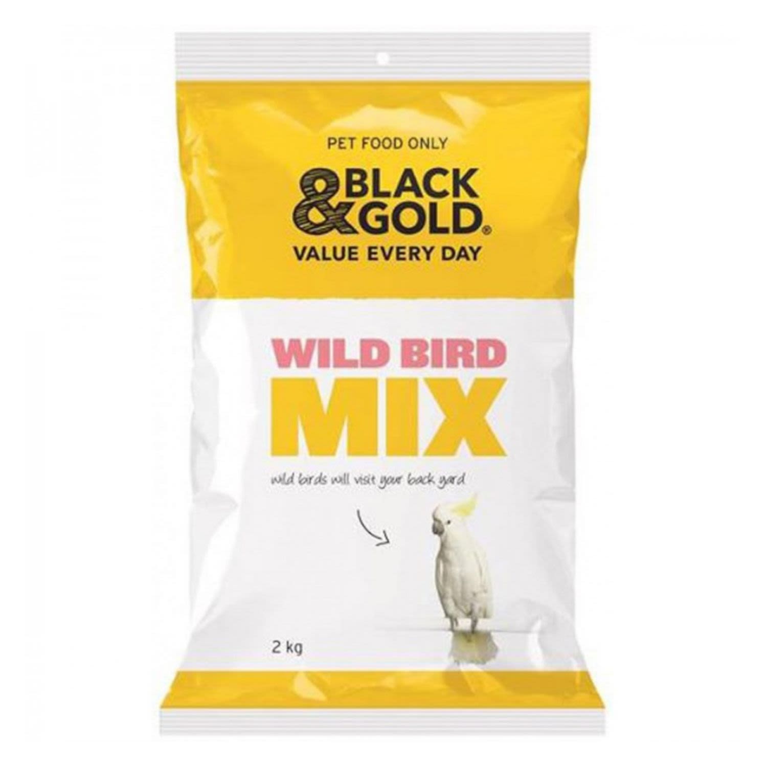 Black & Gold Wild Bird Mix, 2 Kilogram