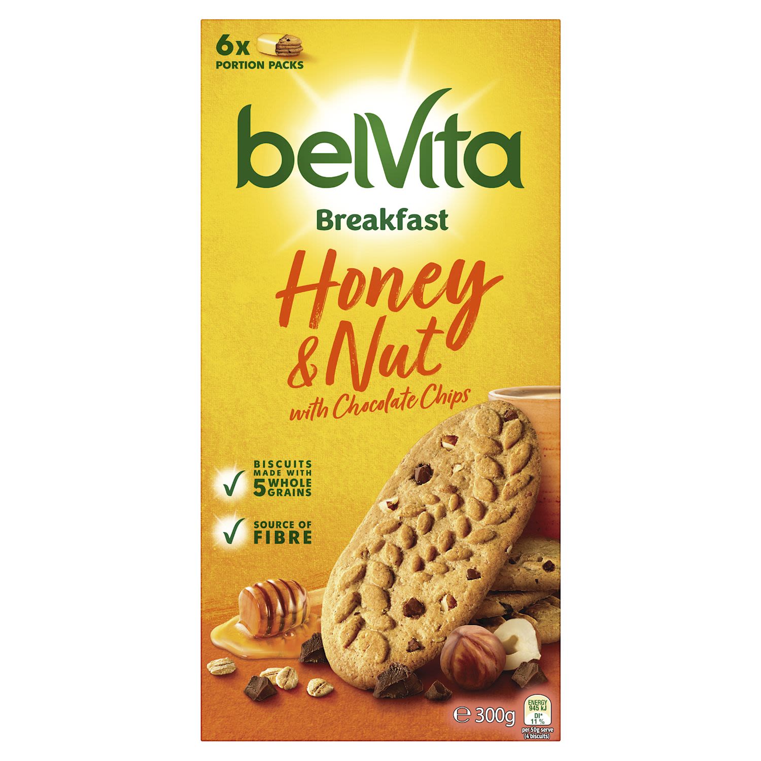 Brigthen your morning with...
belVita Breakfast
Enjoy the delicious and nutritious taste of 5 wholegrains in a wholesome biscuit.
Gently baked to perfection providing a source of fibre with no artificial colours or flavours.
The flavour you look forward to every morning, making them the feel-good, taste-good, start you're looking for enabling you to be the best you. Always. <br /> <br />