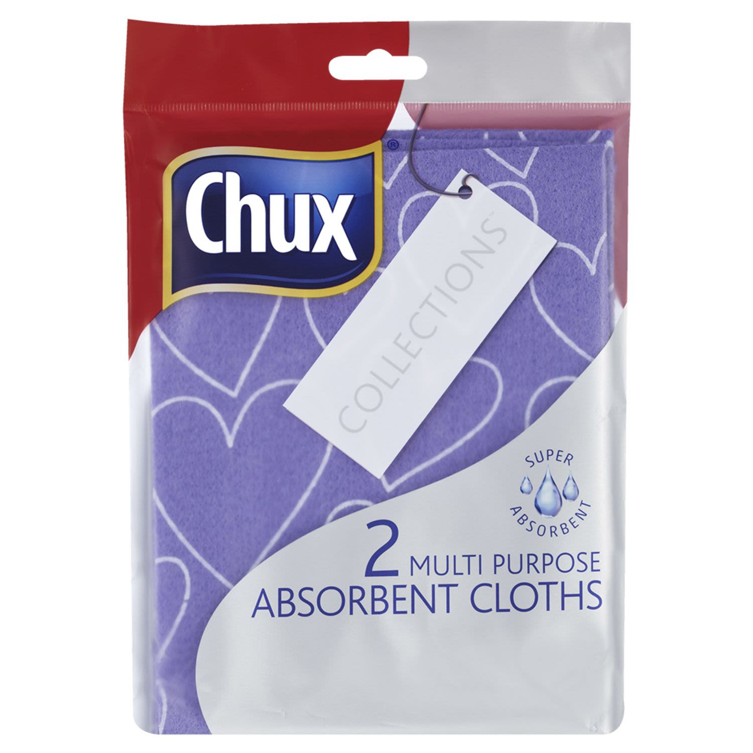 Chux Collections Multi Purpose Absorbent Cloth, 2 Each