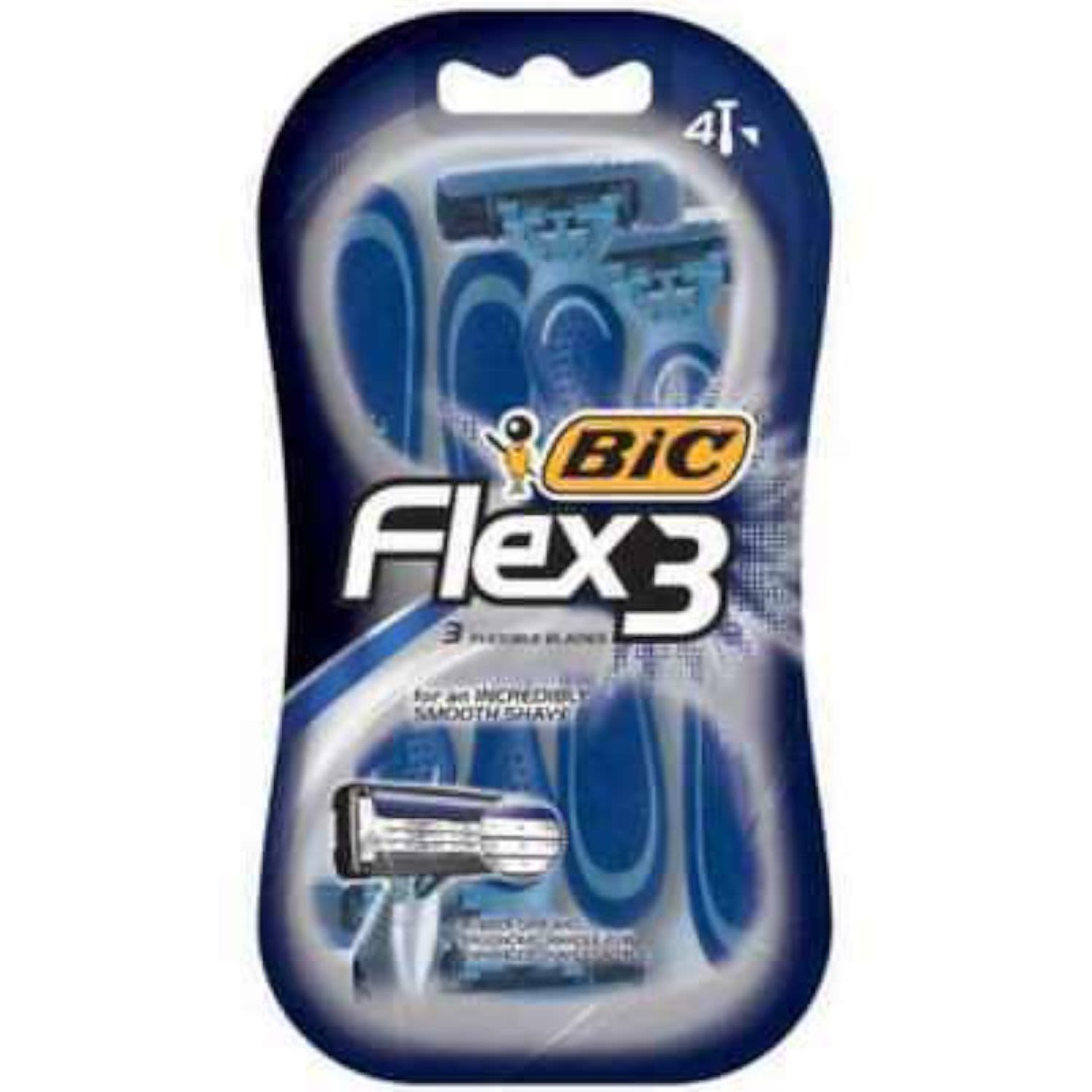 BIC Shaver Flex 3 Mens, 4 Each