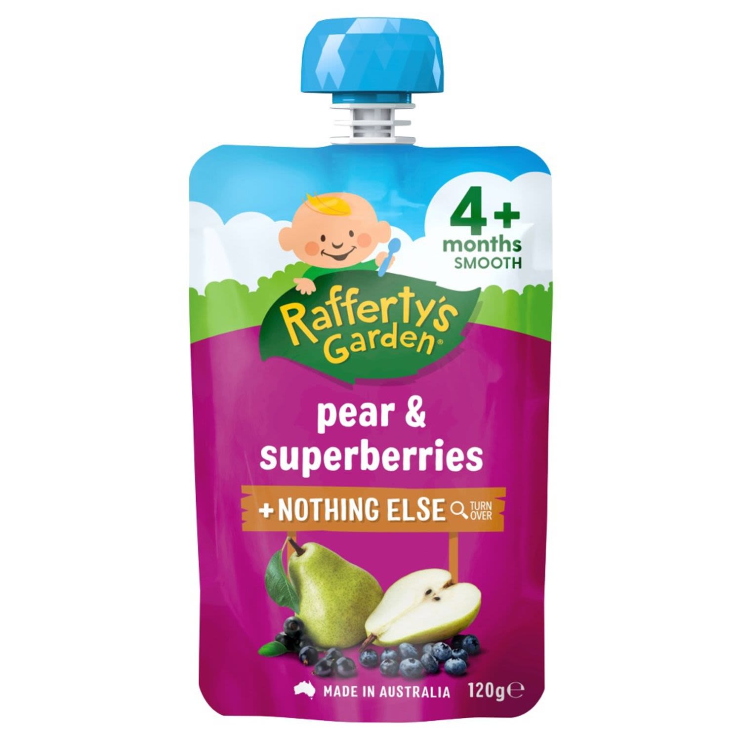 Rafferty's Garden Pear & Superberries Smooth, 120 Gram