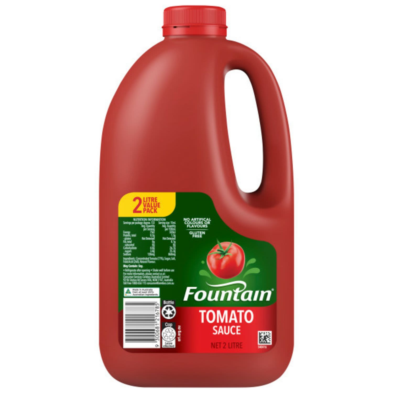Fountain Tomato Sauce, 2 Litre