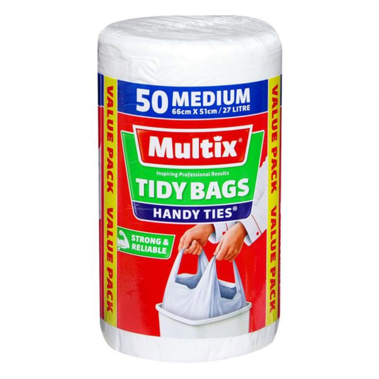 Multix Disposable Bag Kitchen Tidy Medium, 50 Each