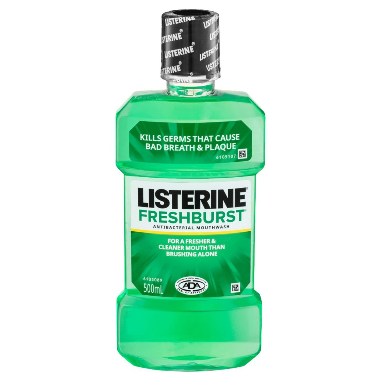 Listerine Fresh Burst Mouthwash, 500 Millilitre