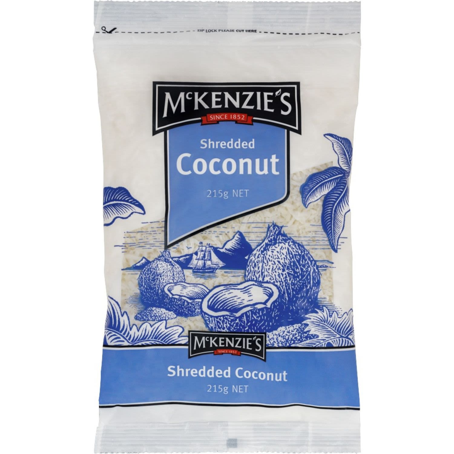 McKenzie's Shredded Coconut, 215 Gram