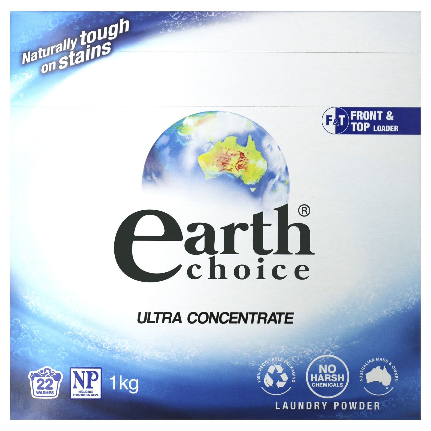 Earth Choice Top & Front Load Ultra Concentrate Laundry Powder, 1 Kilogram