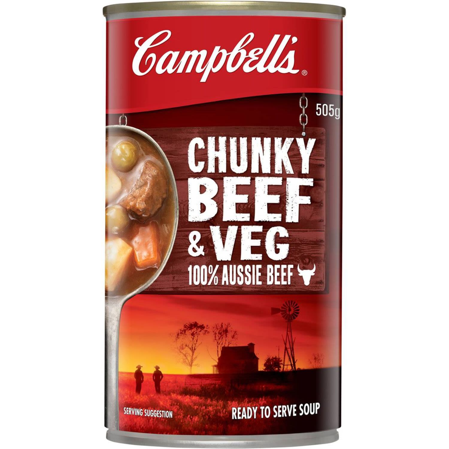 Campbell's Chunky Canned Soup Beef Hearty & Filling, 505 Gram
