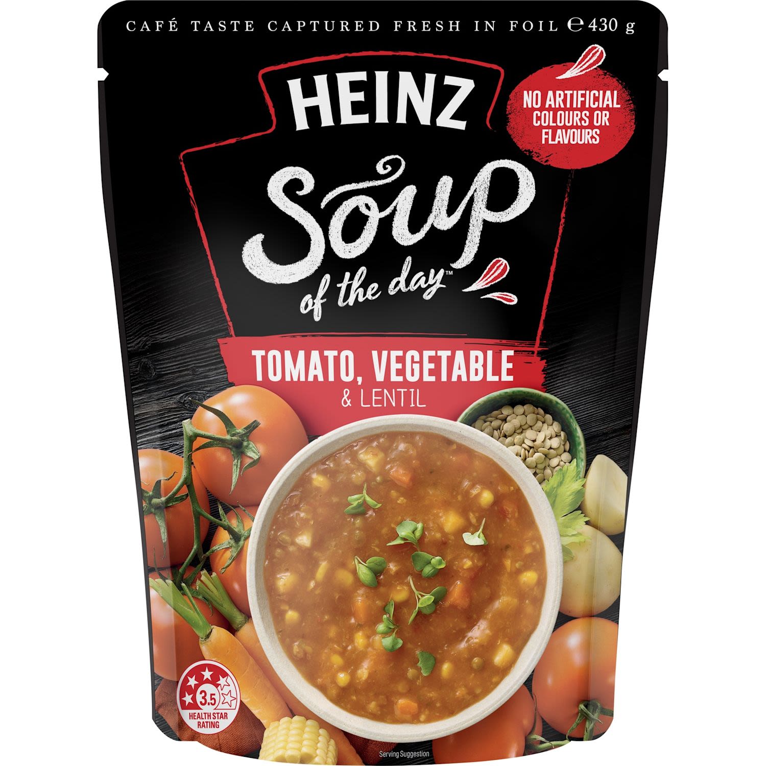 Heinz Soup Of The Day Tomato Vegetable And Lentil