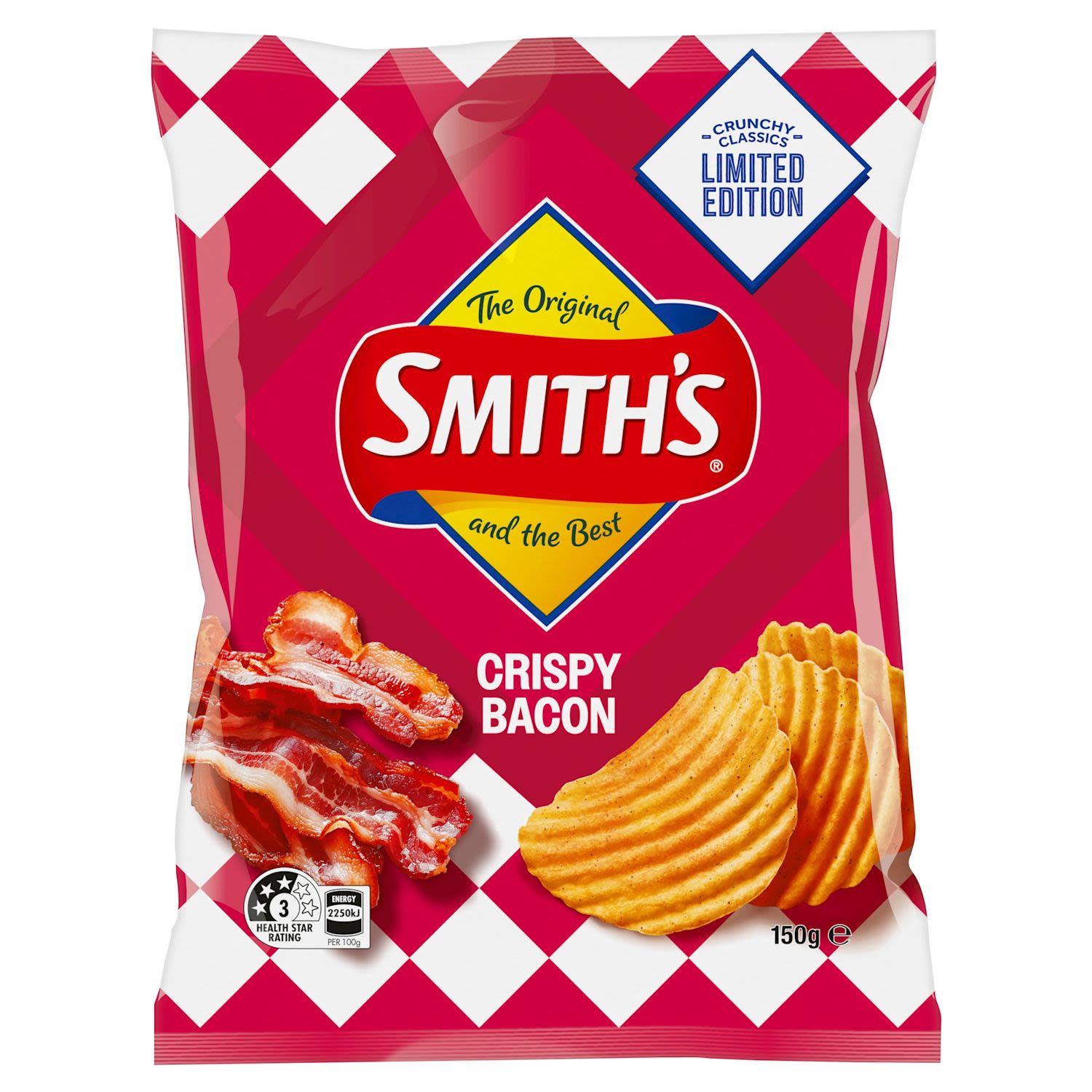 Smith's Crinkle Cut Potato Chips Bacon