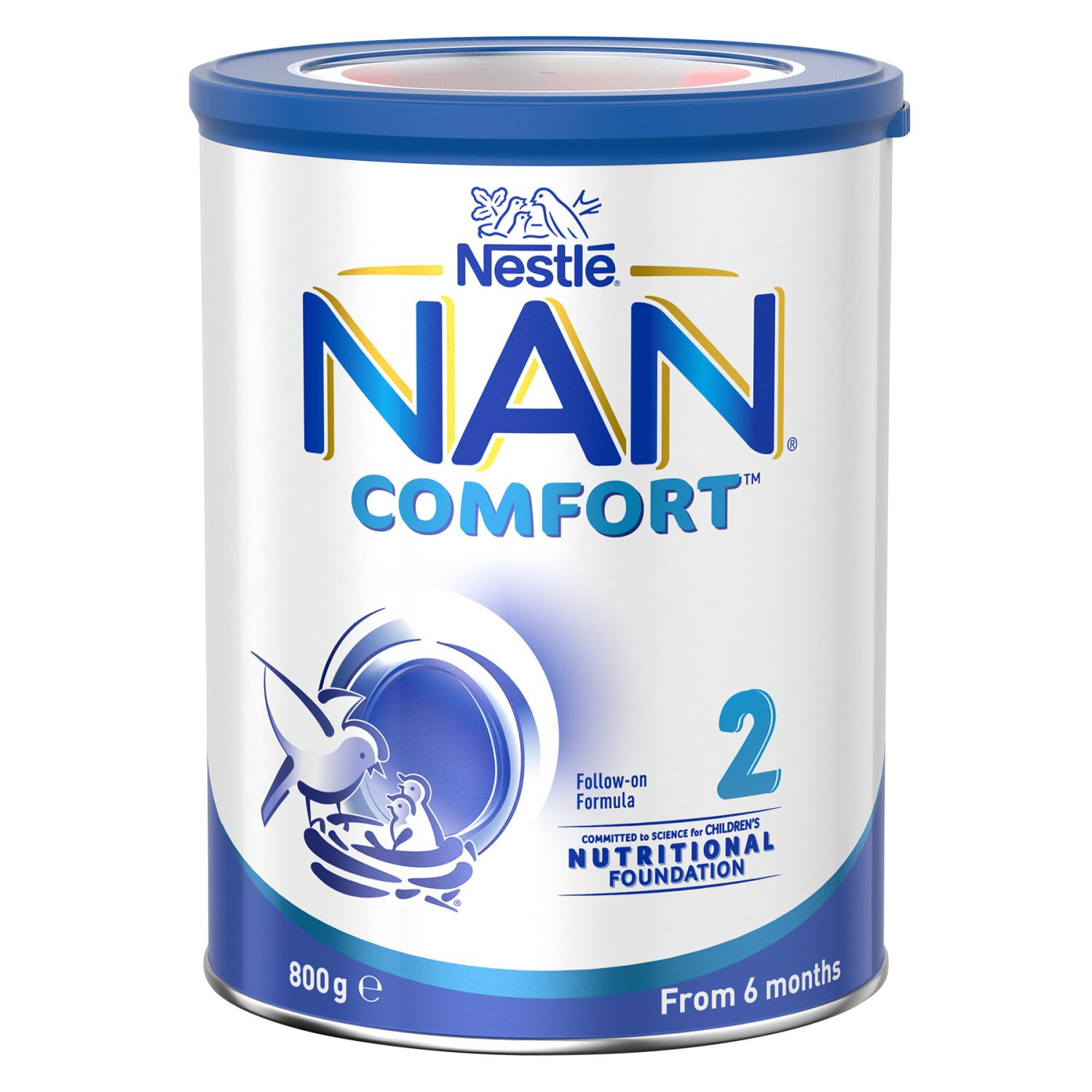 Nestlé Nan Comfort 2 Follow-On 6-12 Months Baby Formula Powder, 800 Gram
