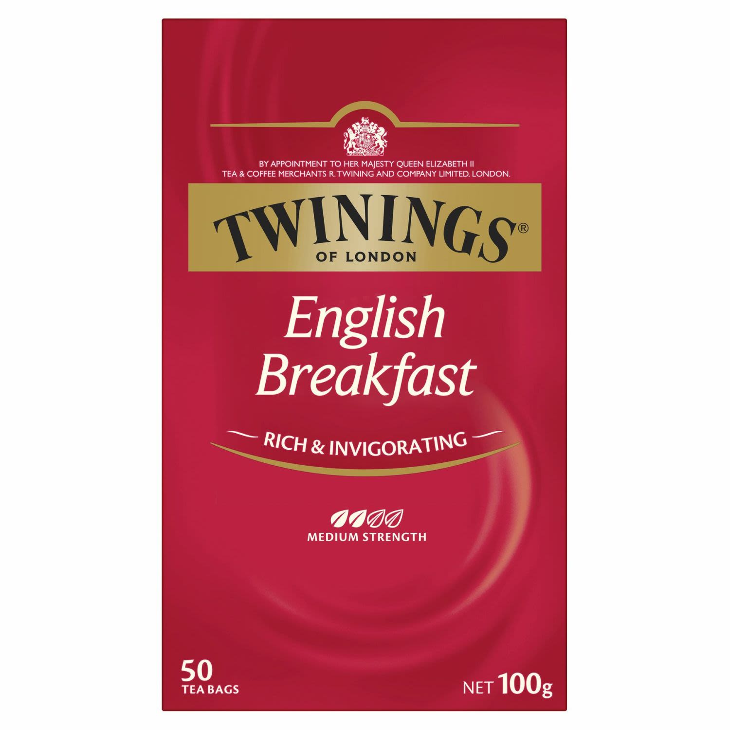 Twinings English Breakfast Tea Bags, 50 Each