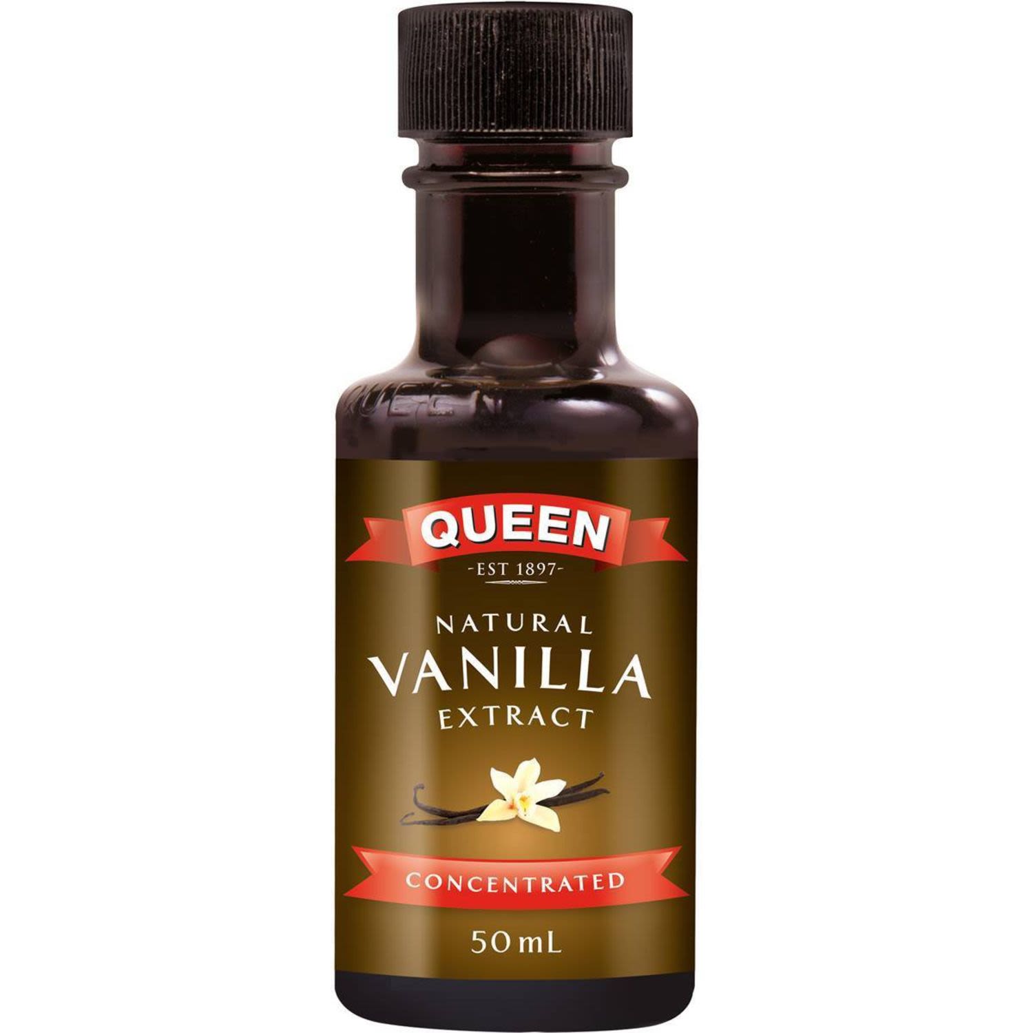 Queen Natural Vanilla Concentrated Extract, 50 Millilitre
