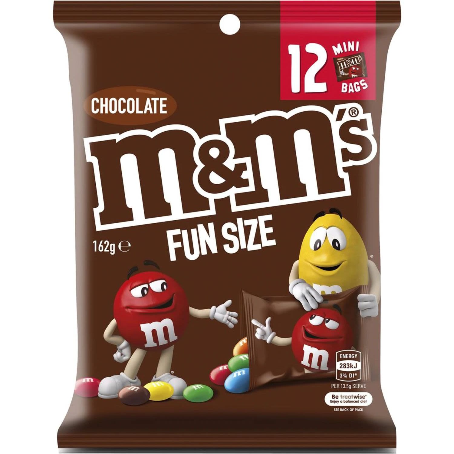 M&M's Milk Chocolate Fun Size, 162 Gram