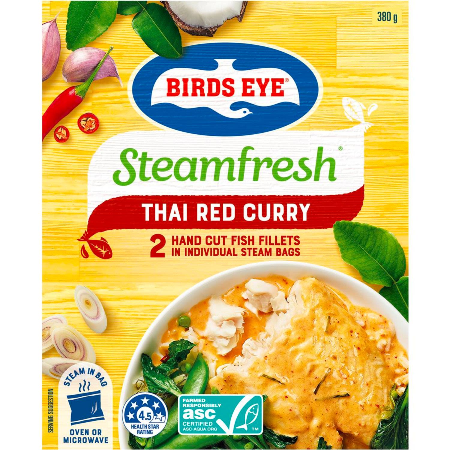 Birds Eye Fish Steam Red Curry, 2 Each
