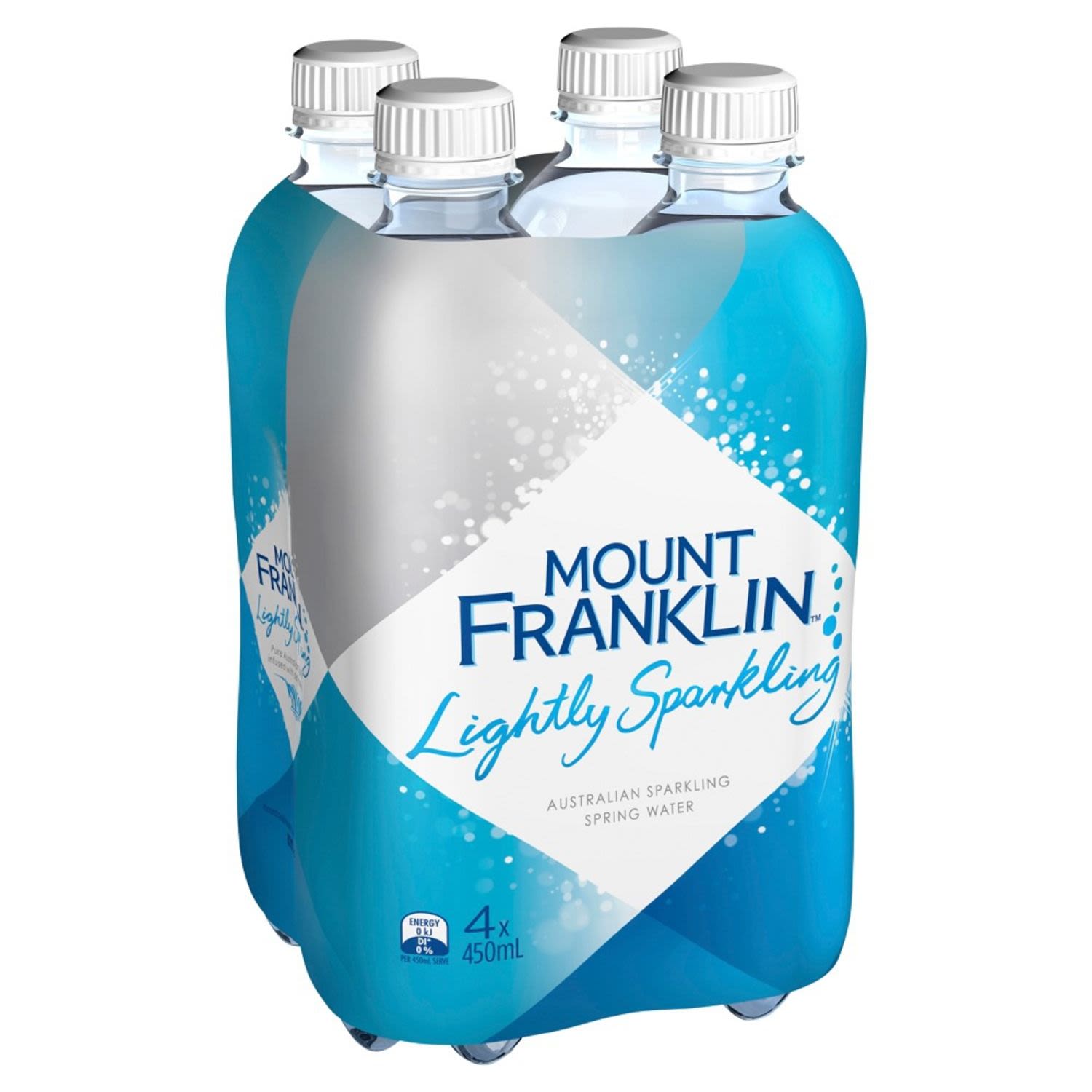 Mount Franklin Lightly Sparkling Natural Water, 4 Each