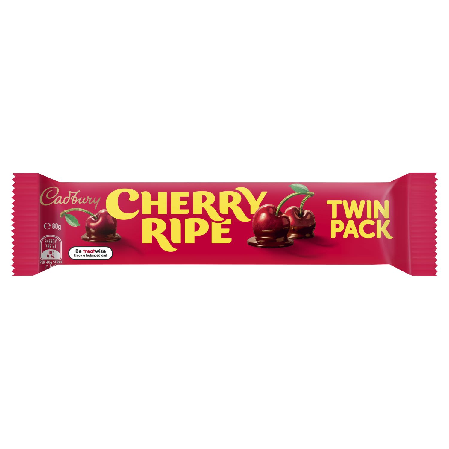 Cadbury Cherry Ripe Twin Pack, 80 Gram