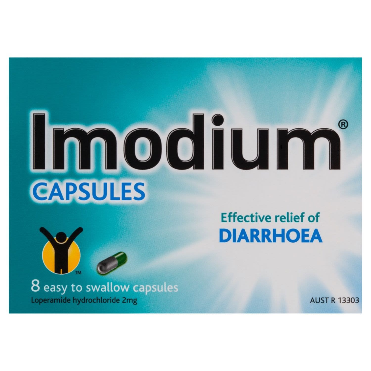 Imodium Diarrhoea Treatment 2mg Capsules, 8 Each