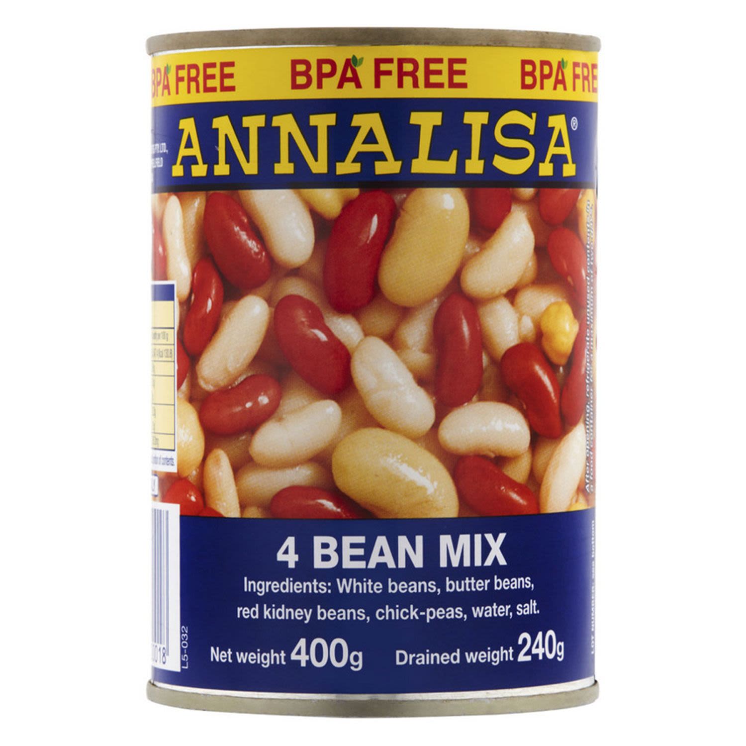Annalisa 4 Beans Mix, 400 Gram