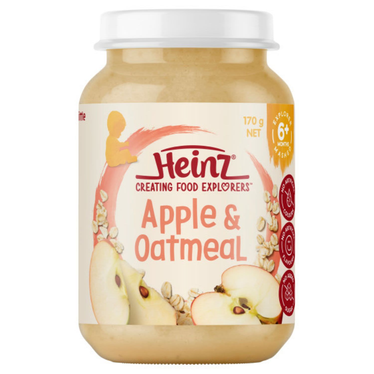 Heinz 6 Months Apple & Oatmeal, 170 Gram
