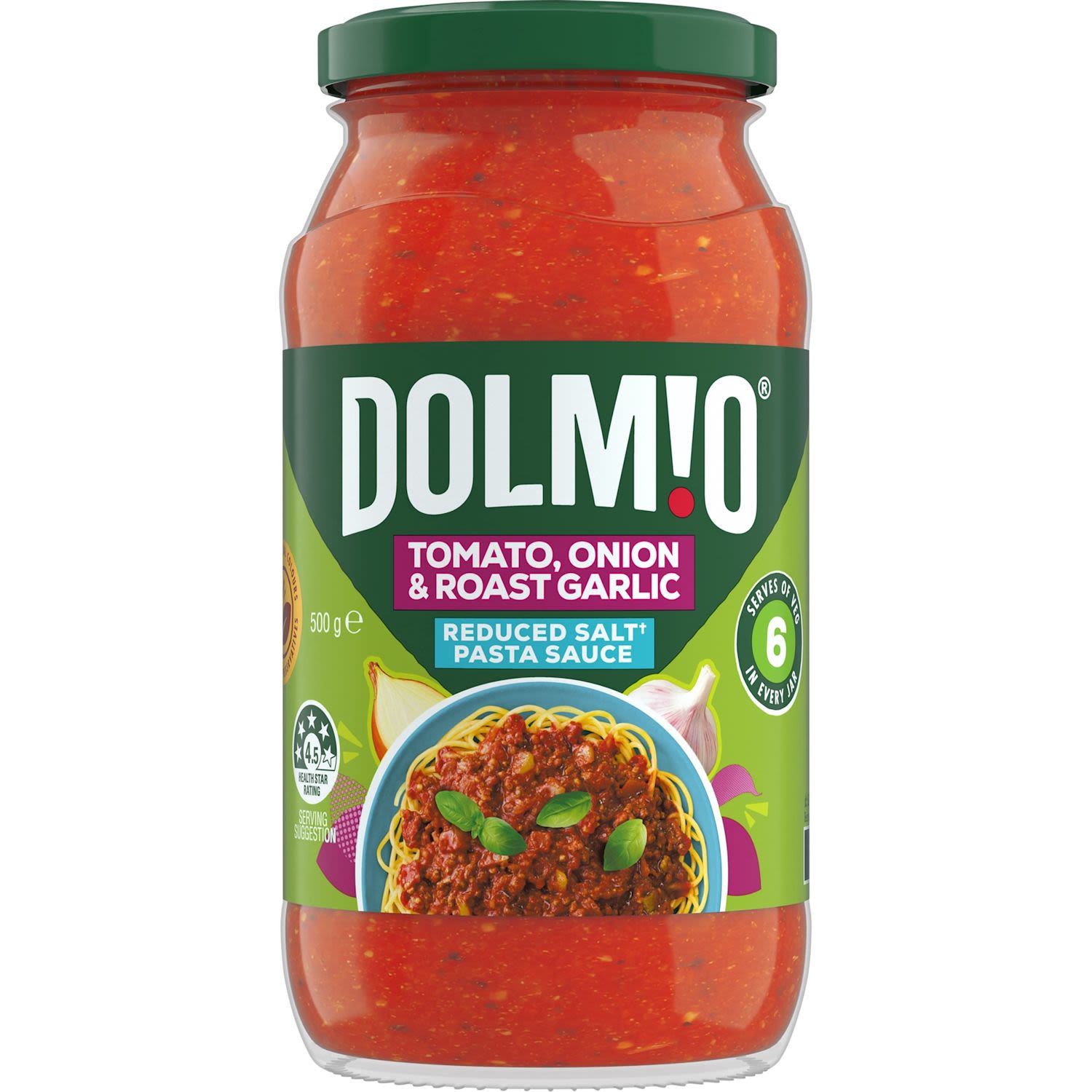 Dolmio Extra Reduced Salt Tomato, Onion & Roasted Garlic