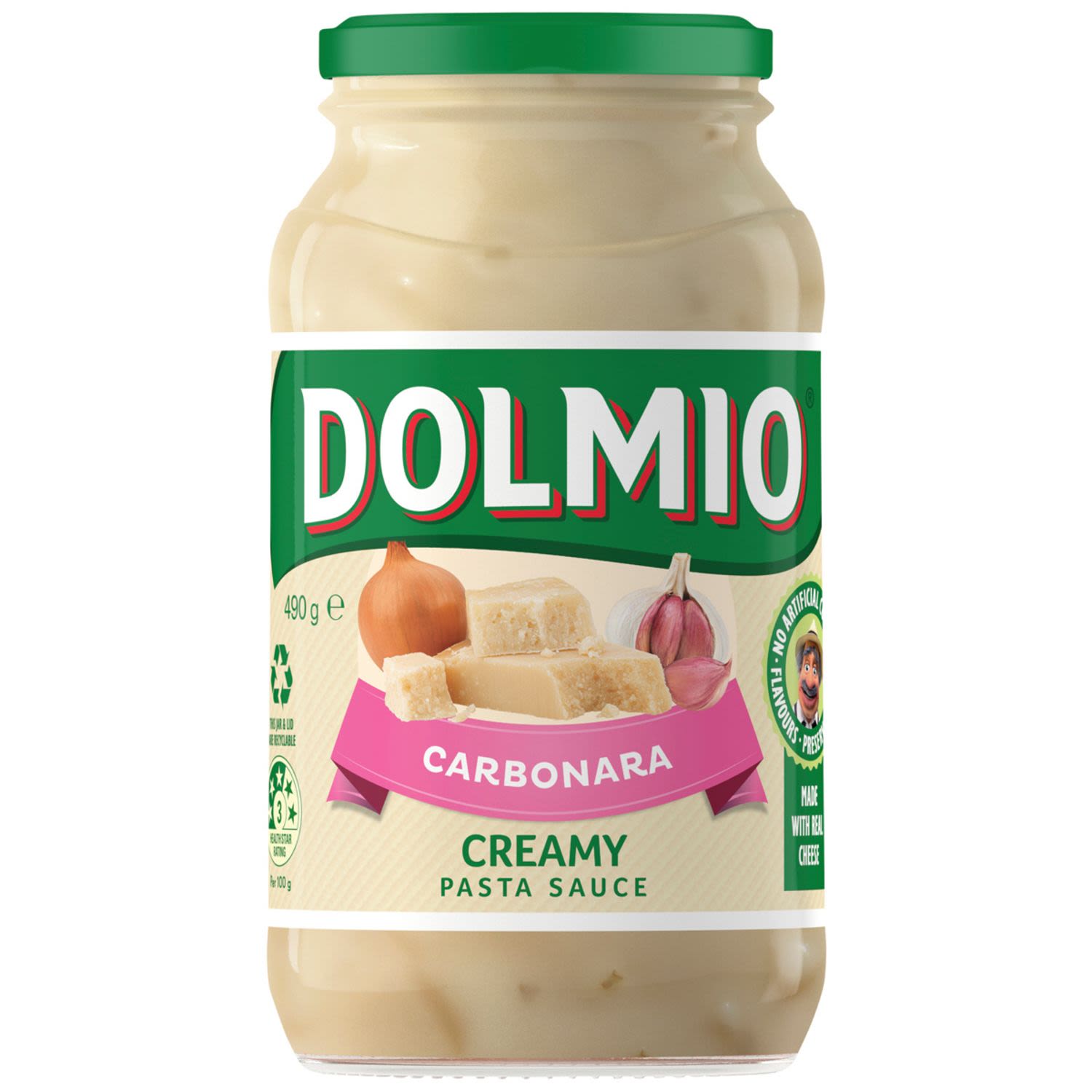 Dolmio Creamy Carbonara Pasta Sauce, 490 Gram