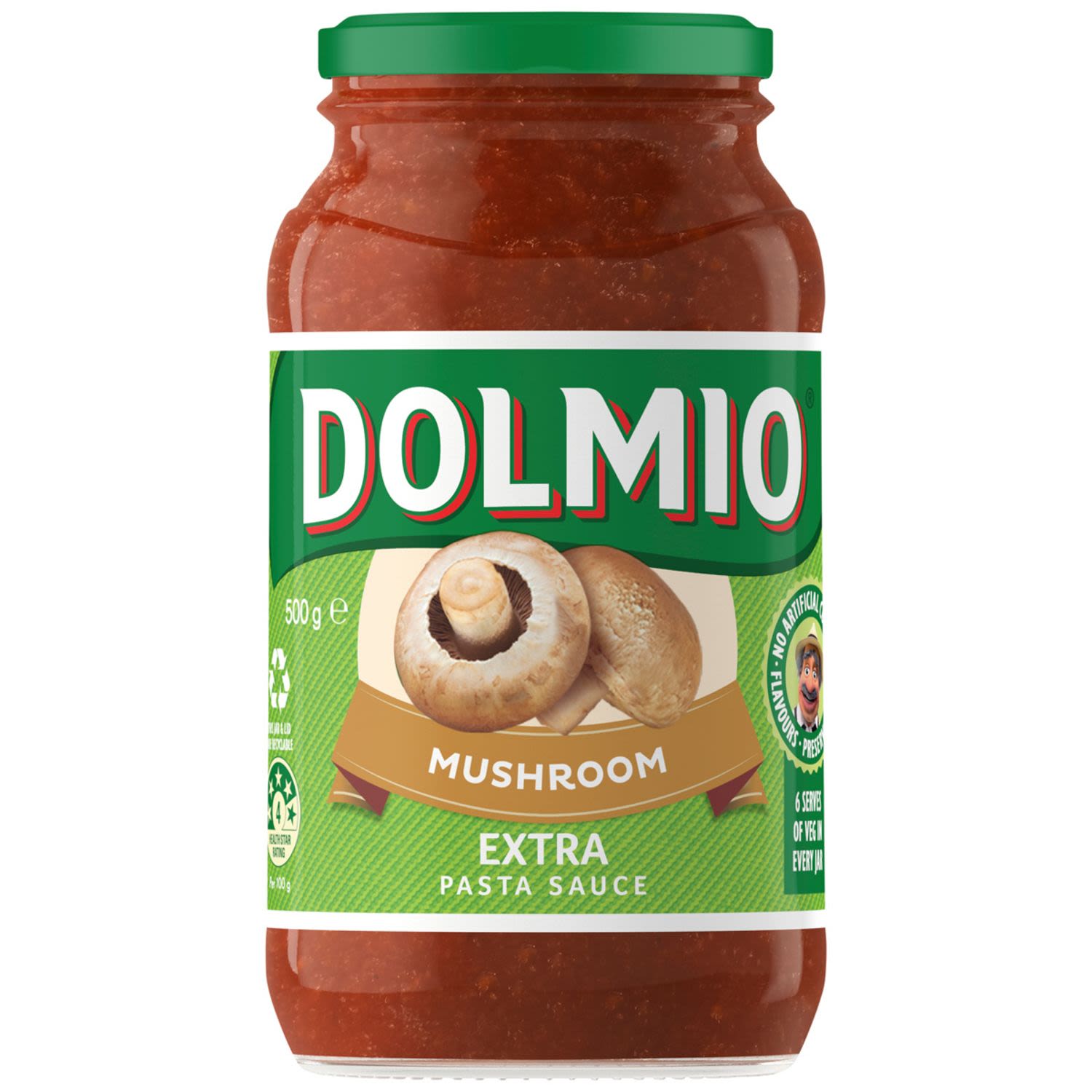 Dolmio Extra Mushroom Pasta Sauce, 500 Gram