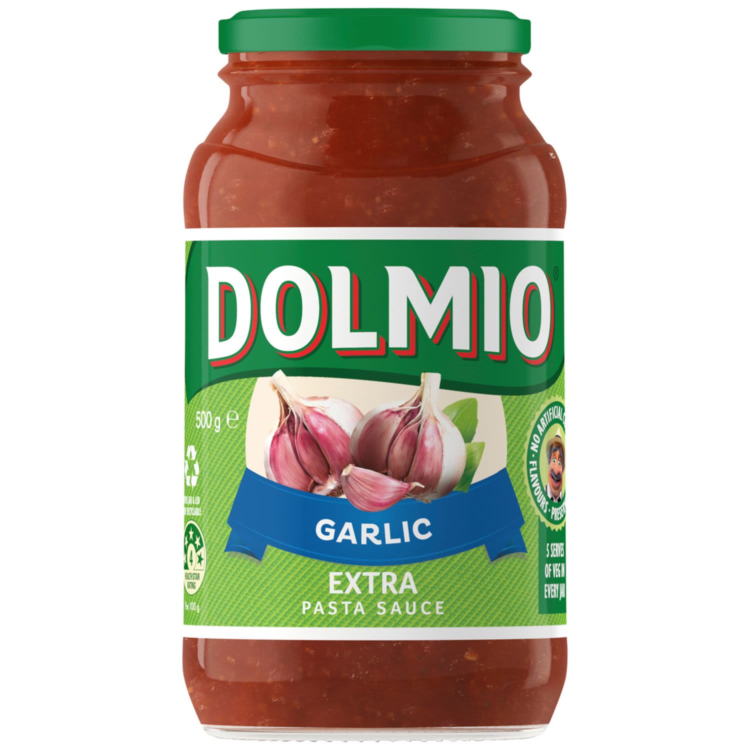 Dolmio Extra Garlic Tomato Pasta Sauce, 500 Gram