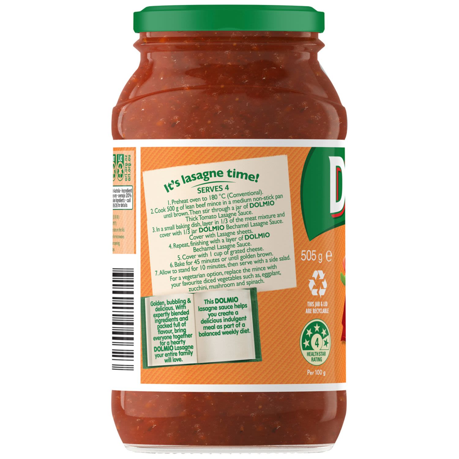 Dolmio Thick Tomato Lasagne Sauce | IGA Shop Online
